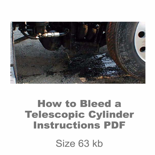Bleed a Telescopic Cylinder