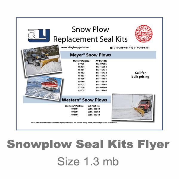 Snow Plow Seal Kit Flyer